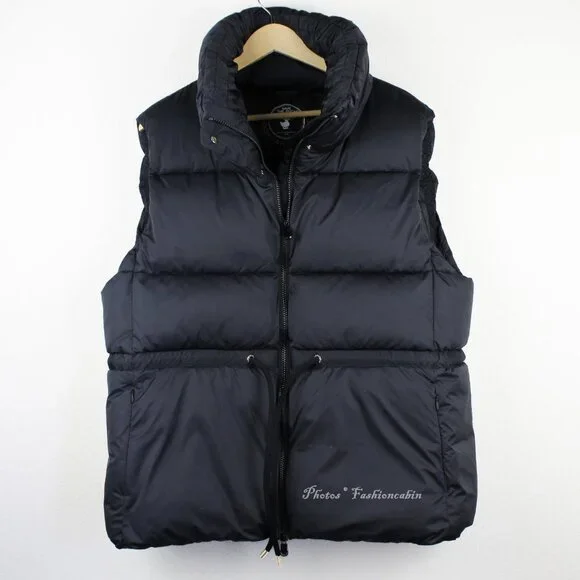 NWT Save The Duck Ren Puffer Vest, Black, 6/XL– Eco-Friendly, Drawstring Waist